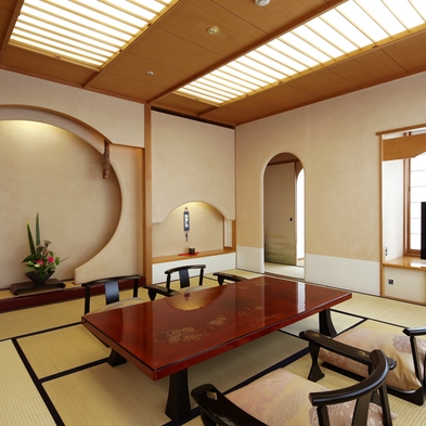 『特別和洋室』タワー館客室最上階で贅沢な会津温泉旅を♪1泊2食バイキング
